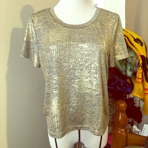 Metallic crop top
